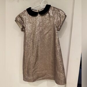 Lily Rose Girls Gold Sequin Shift Dress